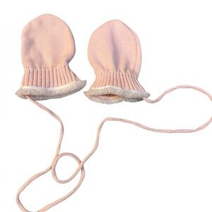 Christian Dior baby mittens 3 months pink